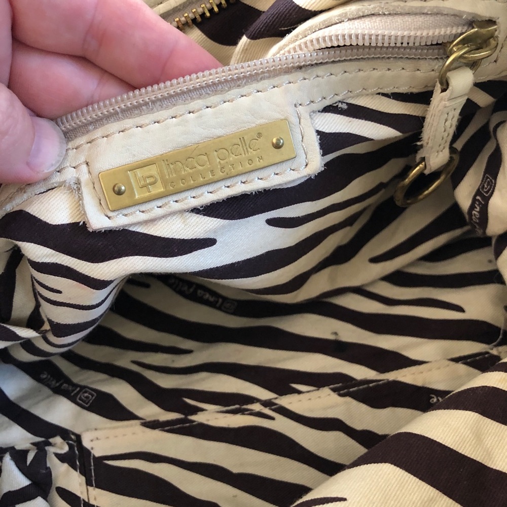 Linea Pelle cream designer soft leather bag - Picture 8 of 12